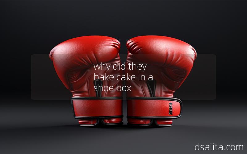 why did they bake cake in a shoe box