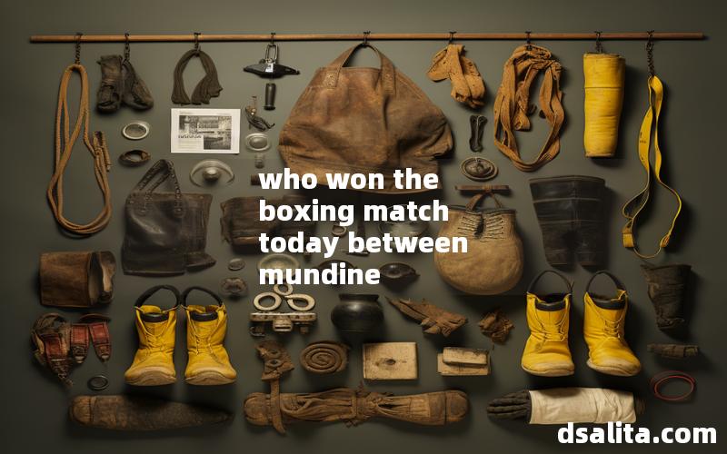 who won the boxing match today between mundine