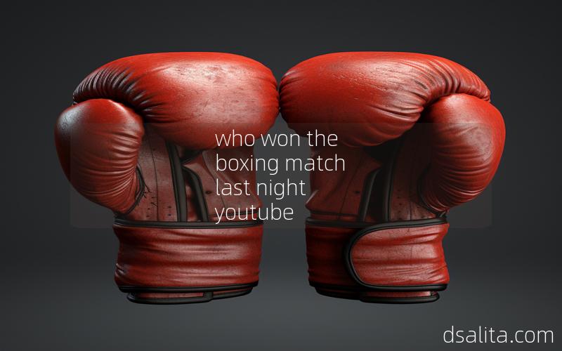 who won the boxing match last night youtube