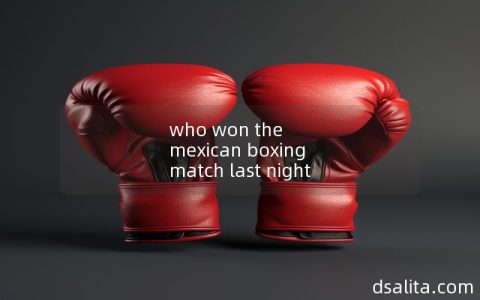 who won the mexican boxing match last night-Dsalita Boxing